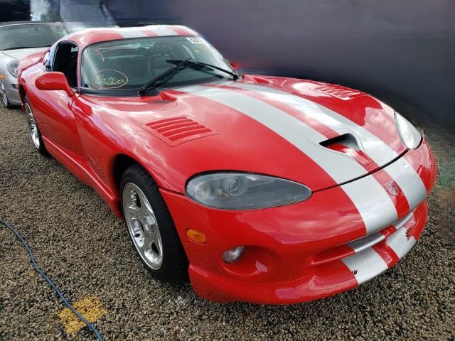 red dodge viper gts with silver stripes for sale